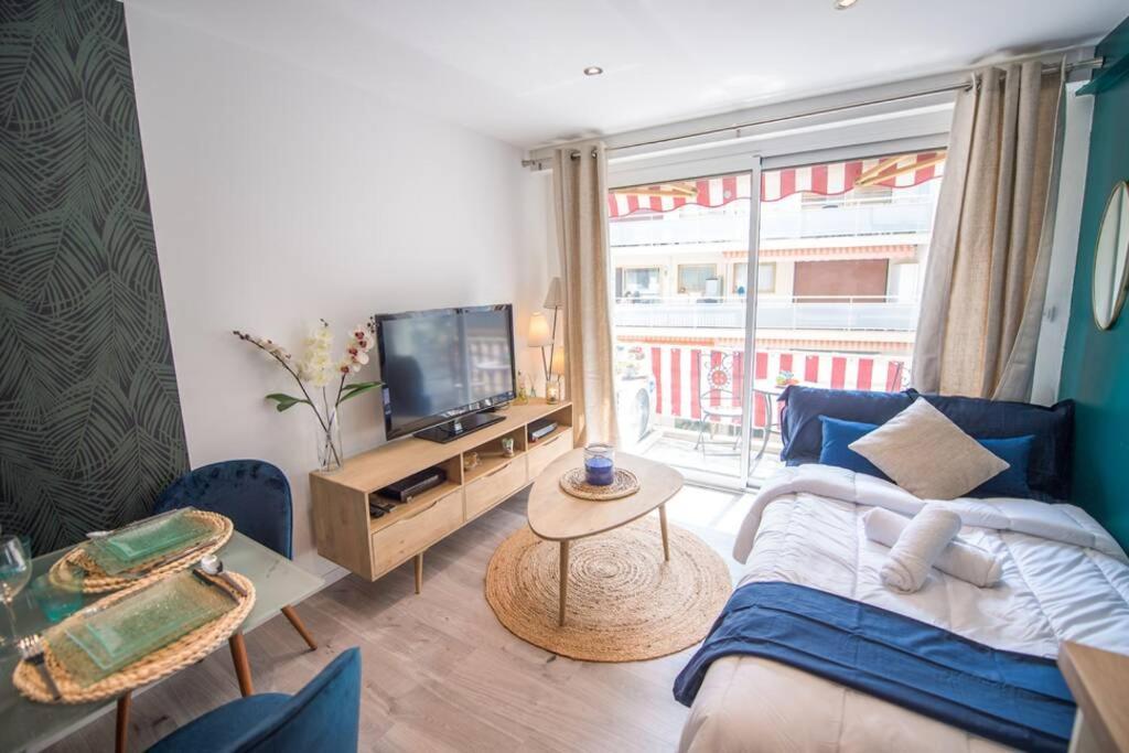 4 Couchages Climatise Direct Plage Wifi Parking 앙티브 외부 사진