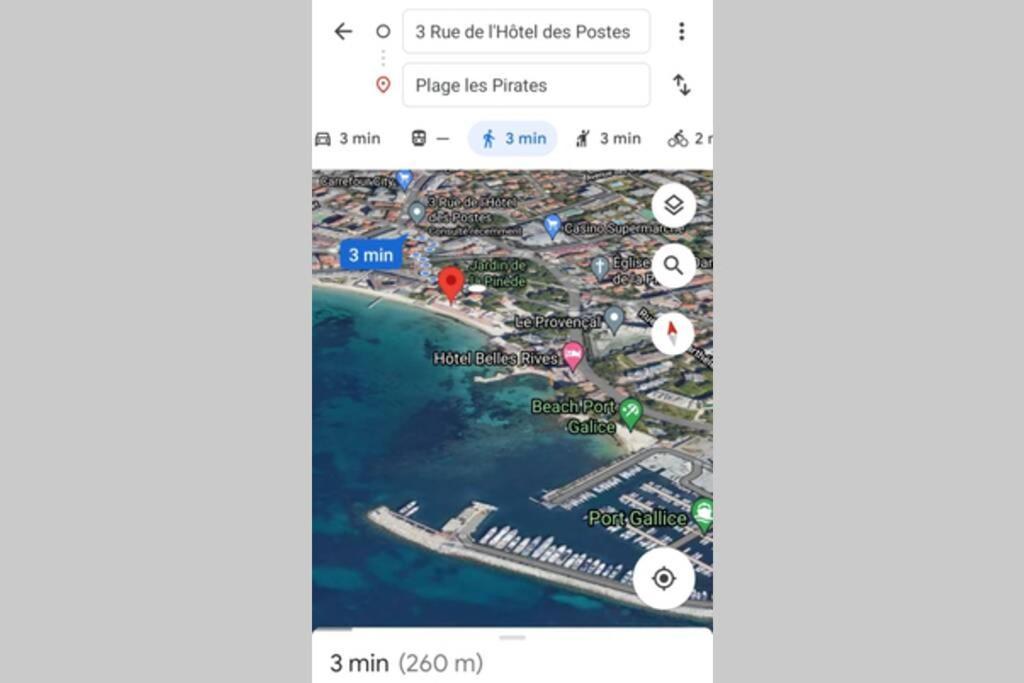 4 Couchages Climatise Direct Plage Wifi Parking 앙티브 외부 사진